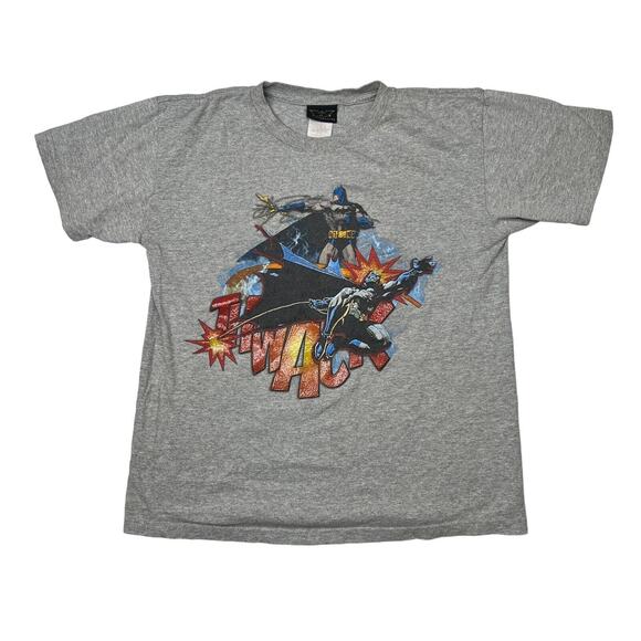 DC Comics Batman Begins 2005 Graphic Movie T-Shirt Gray Youth Large 12/14 - Picture 1 of 5